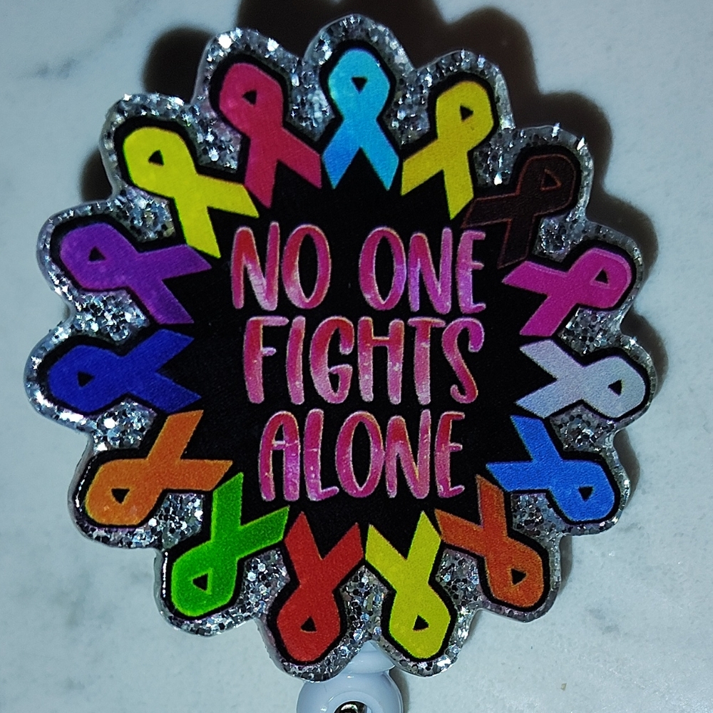 Colorful Awareness Ribbon Badge Reel